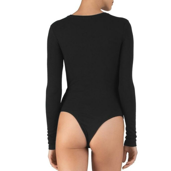 ATM Modal Henley Button Down Longsleeve Bodysuit - Picture 2 of 6